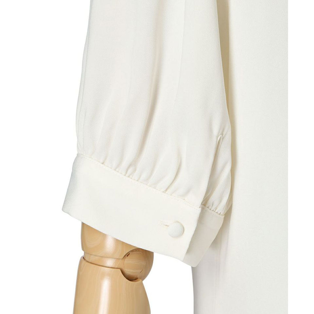 フィント F i.n.t 【洗える】スカーフタイ付き変形衿ブラウス （L/BEIGE） L/BEIGE