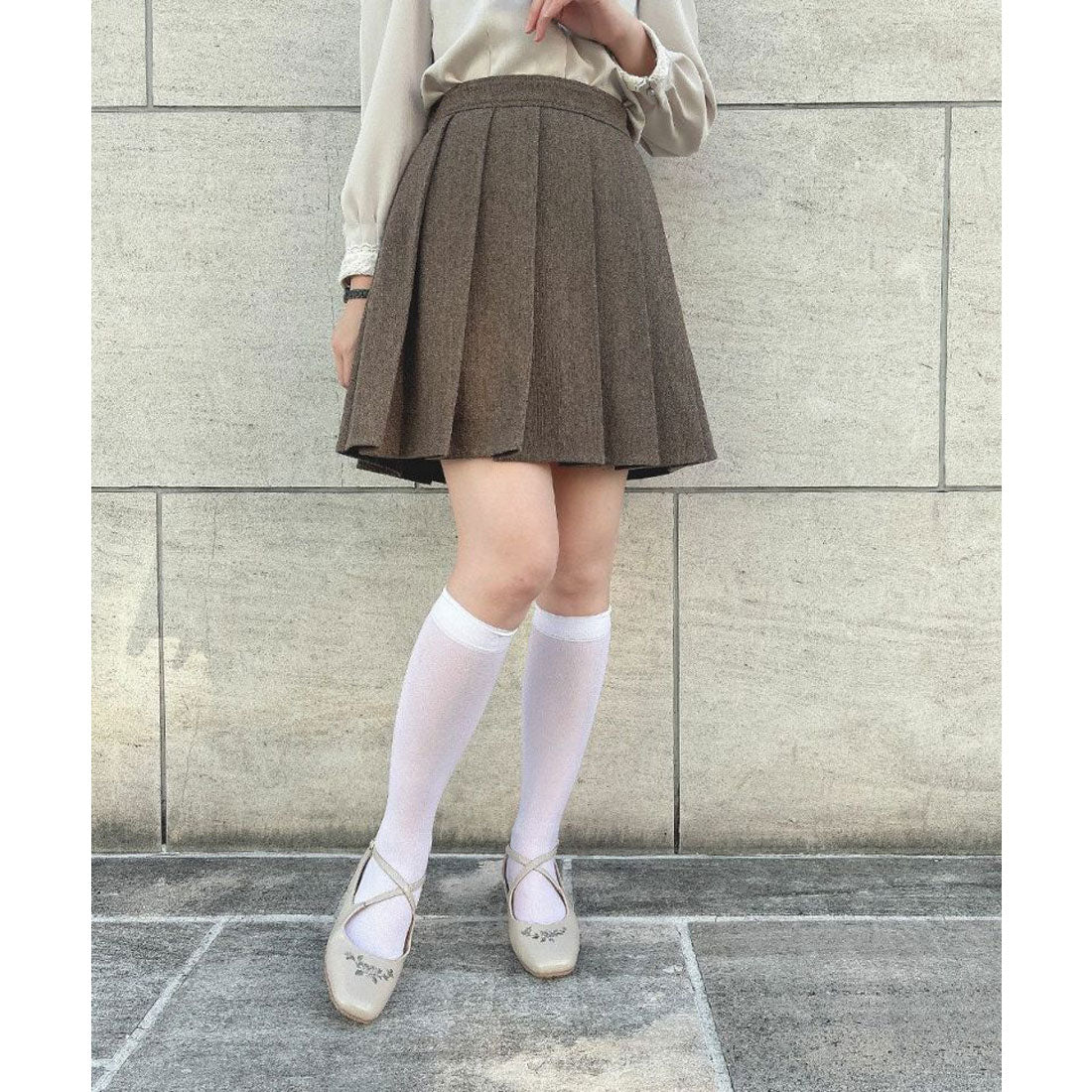 フィント F i.n.t 【洗える・2WAY】バックリボン2wayエプロンジャンパースカート （BROWN） BROWN
