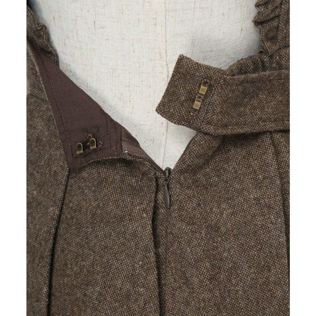 フィント F i.n.t 【洗える・2WAY】バックリボン2wayエプロンジャンパースカート （BROWN） BROWN