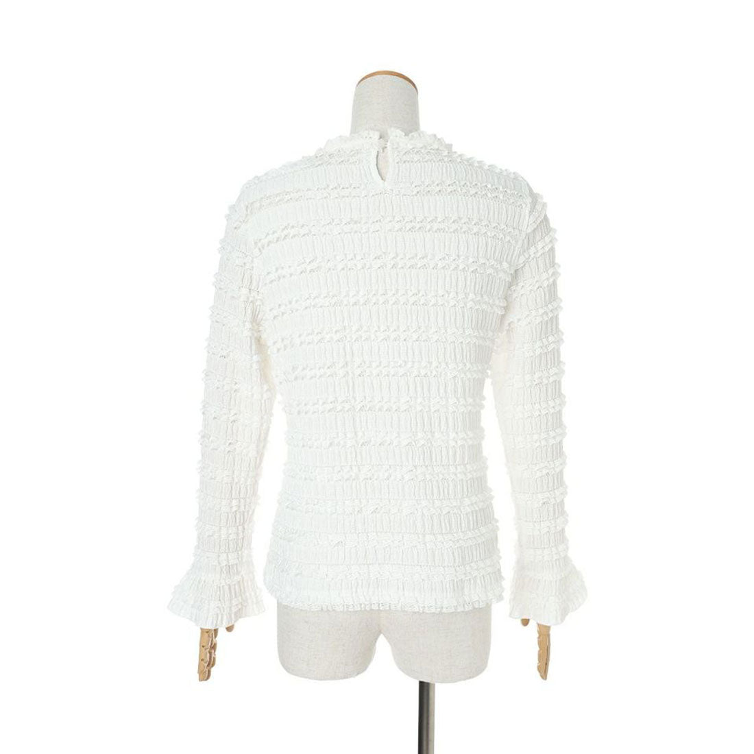 フィント F i.n.t 【洗える】カットフリルフレアースリーブトップス （OFF WHITE） OFF WHITE