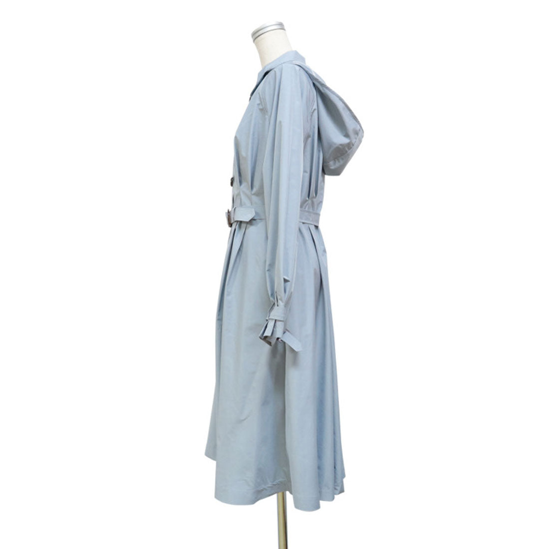 フィント F i.n.t べっ甲バックルベルトレインコート （L/BLUE） L/BLUE