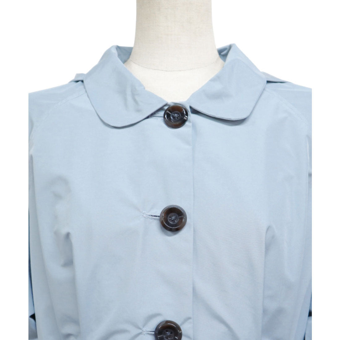 フィント F i.n.t べっ甲バックルベルトレインコート （L/BLUE） L/BLUE