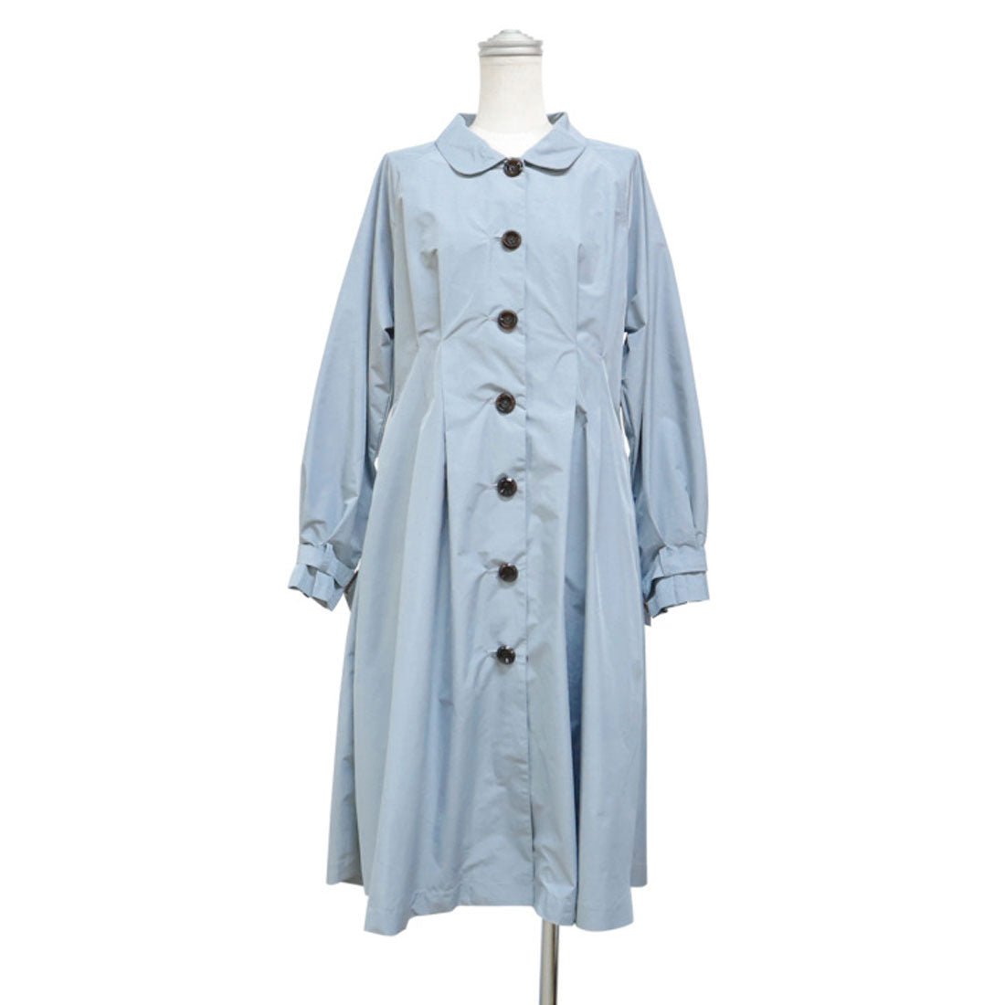 フィント F i.n.t べっ甲バックルベルトレインコート （L/BLUE） L/BLUE