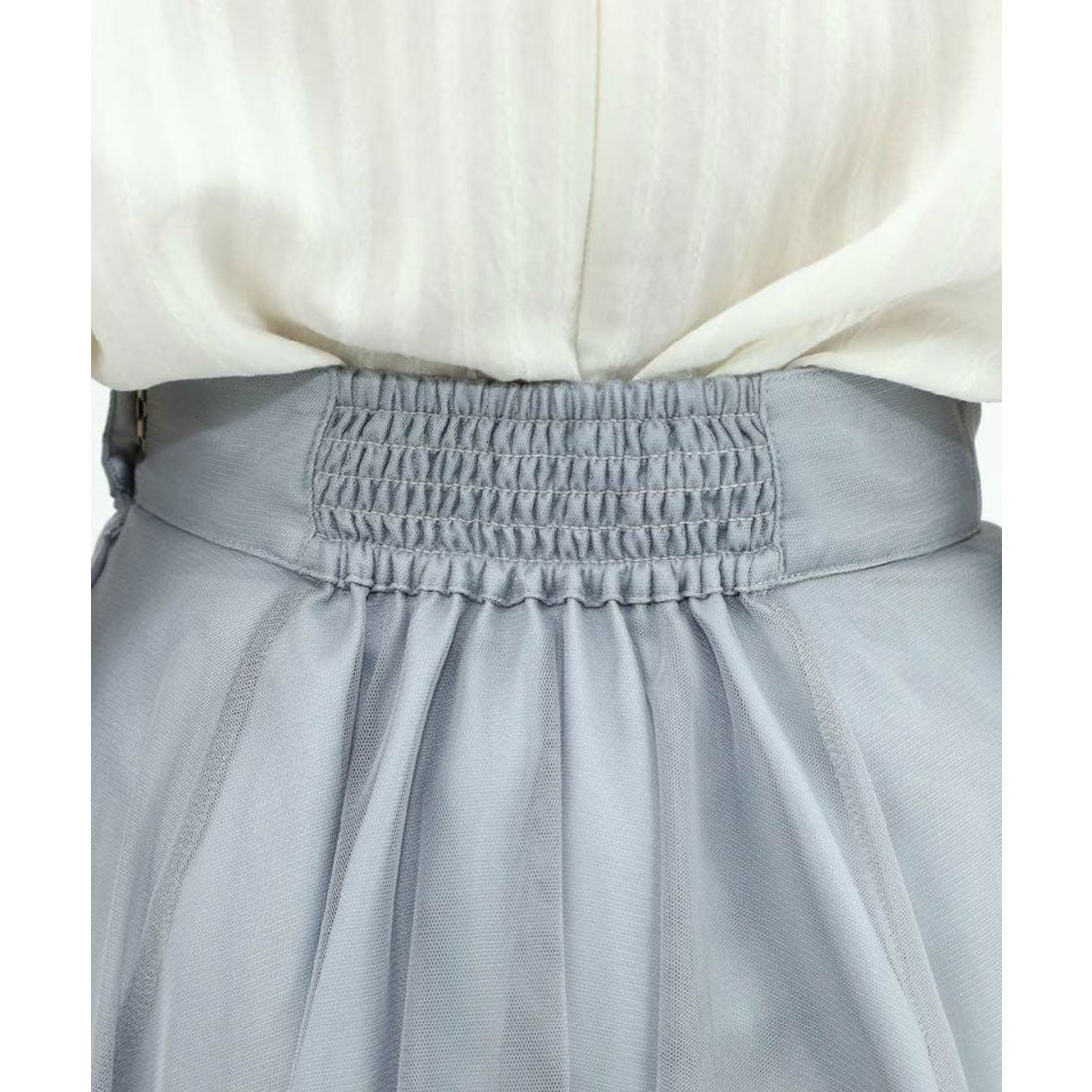 フィント F i.n.t フロントレースアップチュールフレアースカート【洗える】