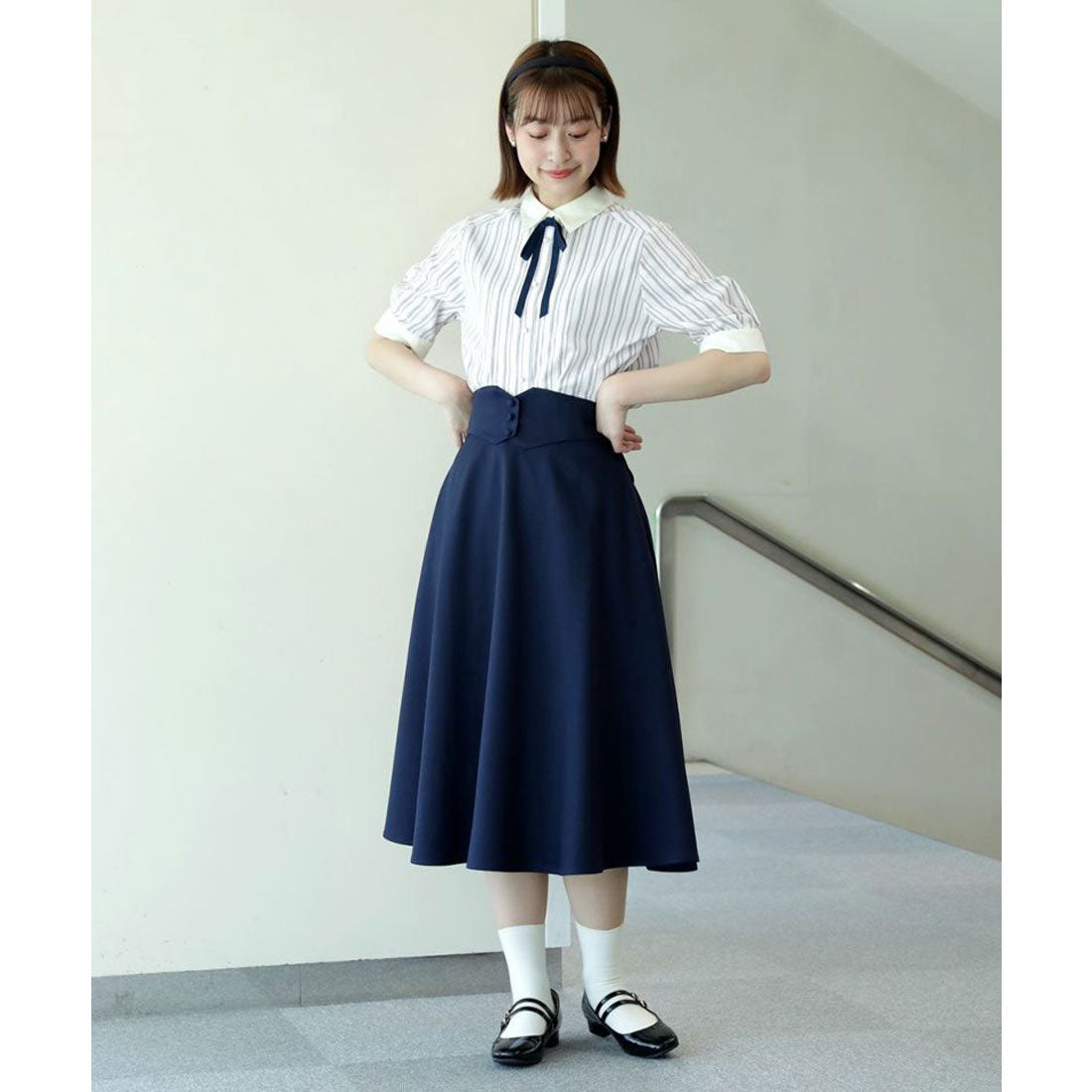 フィント F i.n.t コルセットベルト2wayフレアースカート