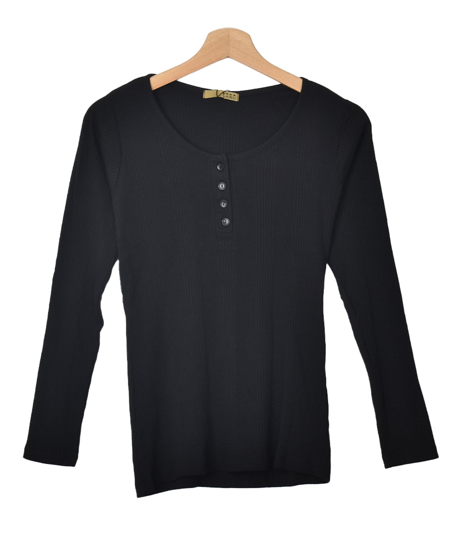 フェルトマリエッタ Felt Maglietta ランダムリブヘンリーネックロングTシャツ （ミックスグレー） ミックスグレー