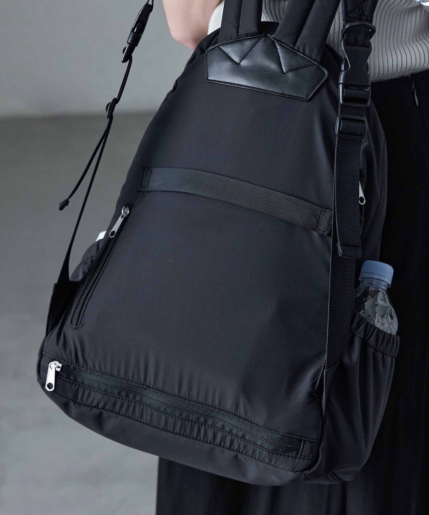 ファッションレター Fashion Letter 撥水加工 マザーズバッグリュック （ブラック） ブラック
