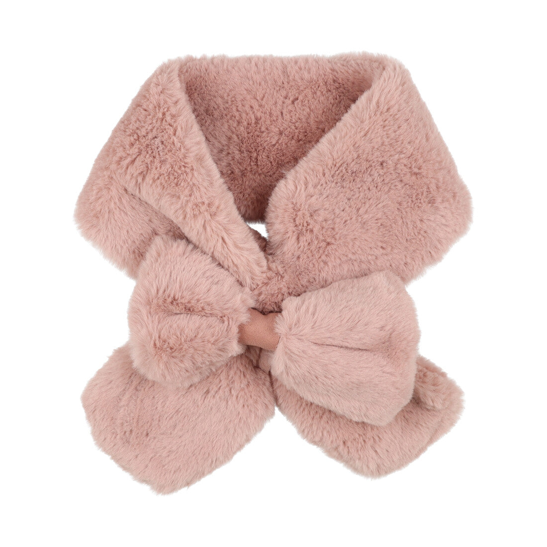 ファビオラフォーファー Faviora faux fur フェイクファーマフラー リボン （ピンク） ピンク