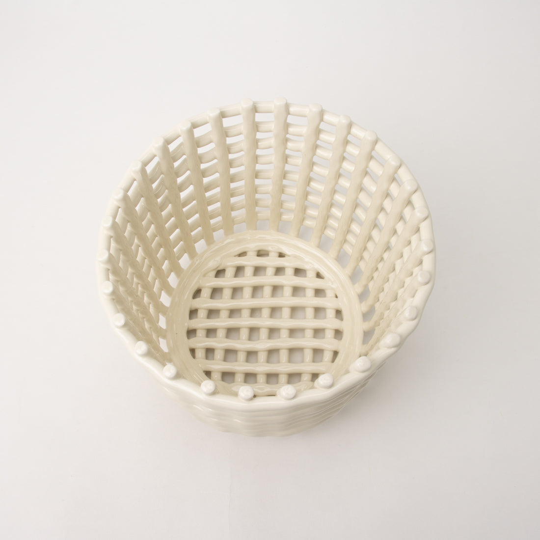 ファームリビング Ferm Living Ceramic Basket Large バスケット （オフホワイト） オフホワイト