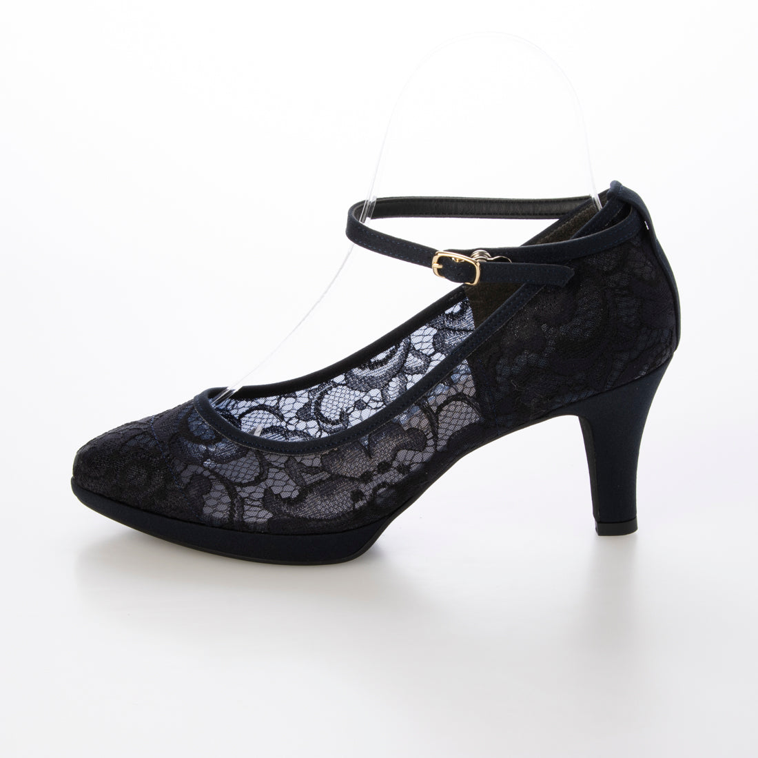 Feeling of Yui Ankle Strap Lace Pumps
