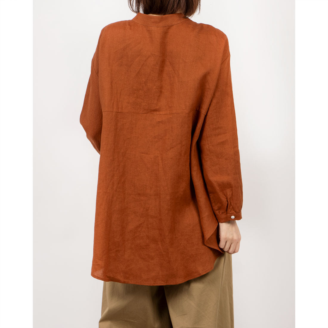 フォーリン アンド コー fall-in&co ゆるっと おしゃれなシャツブラウス 長袖 夏の日焼止めにも ココナッツブラウン 220402-4 （ココナッツブラウン） ココナッツブラウン