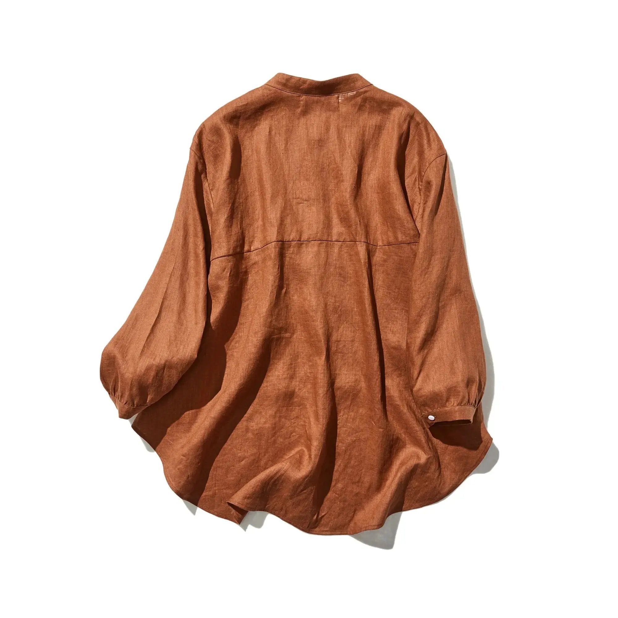フォーリン アンド コー fall-in&co ゆるっと おしゃれなシャツブラウス 長袖 夏の日焼止めにも ココナッツブラウン 220402-4 （ココナッツブラウン） ココナッツブラウン