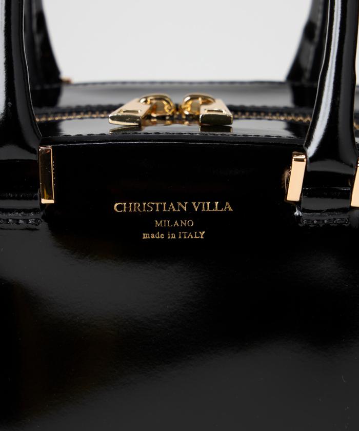 ミニボストンバッグ《CHRISTIAN VILLA》 （ブラック） ブラック