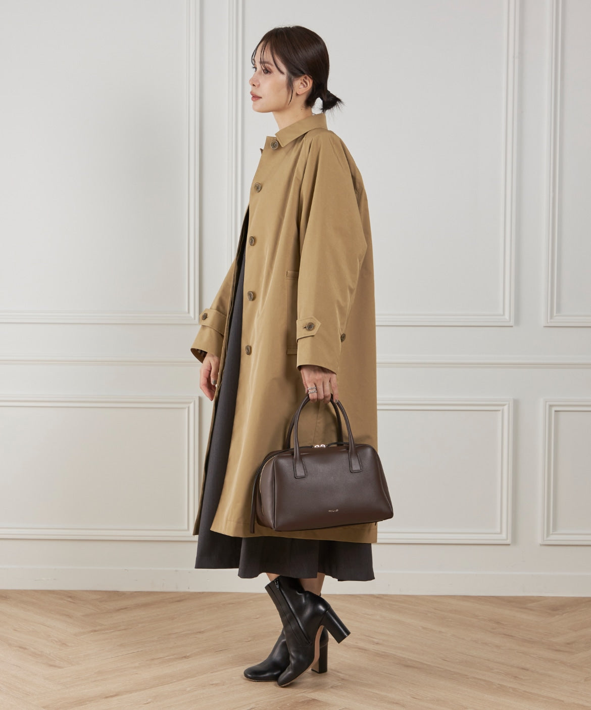 フェイバリット スキナモノ FAVORITE SUKINAMONO BOWLING BAG M ハンドバッグ《FRENZLAUER》 （ダークブラウン4） ダークブラウン4