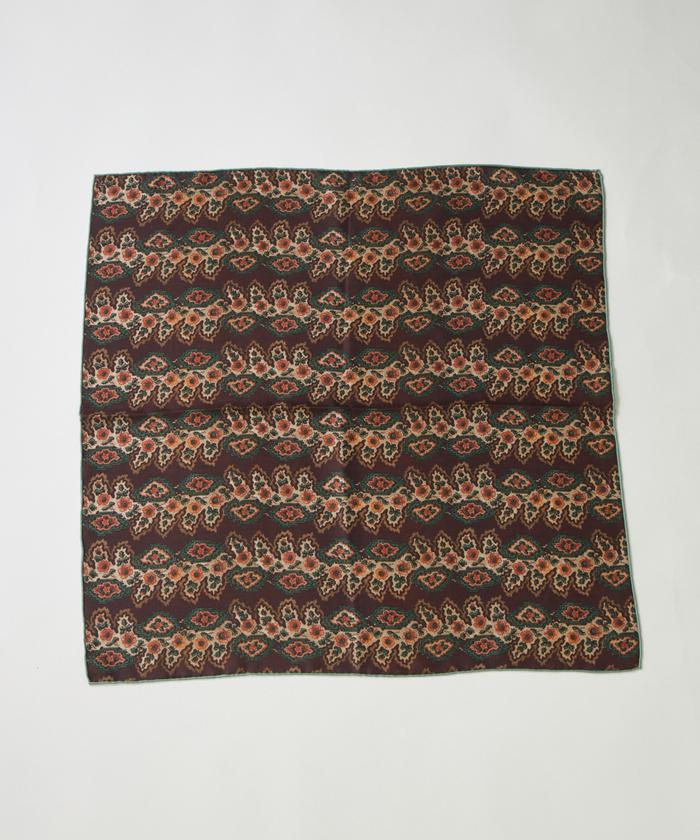 フェイバリット スキナモノ FAVORITE SUKINAMONO Small Classical Dara Scarf スカーフ《Tapis Noir》 （ブラウン） ブラウン