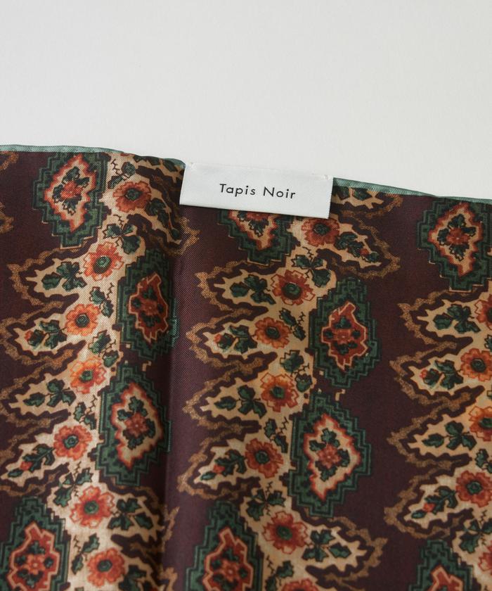 フェイバリット スキナモノ FAVORITE SUKINAMONO Small Classical Dara Scarf スカーフ《Tapis Noir》 （ブラウン） ブラウン