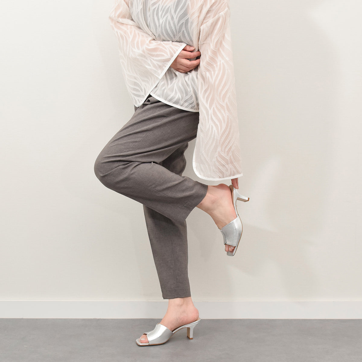 FABIO RUSCONI ミュール FABIO RUSCONI Square Toe Center Seam Mule