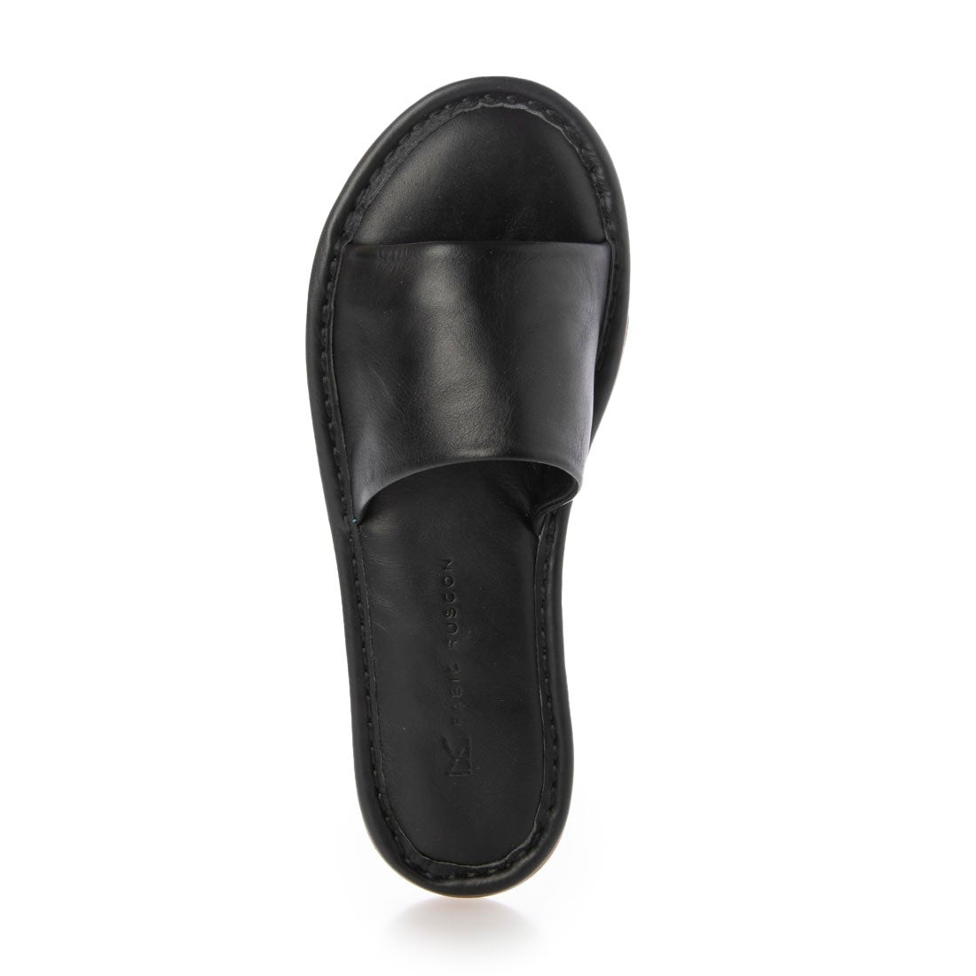 FABIO RUSCONI ブラック サンダル 37 ○ファビオルスコーニ FABIO RUSCONI ヒールトングサンダル