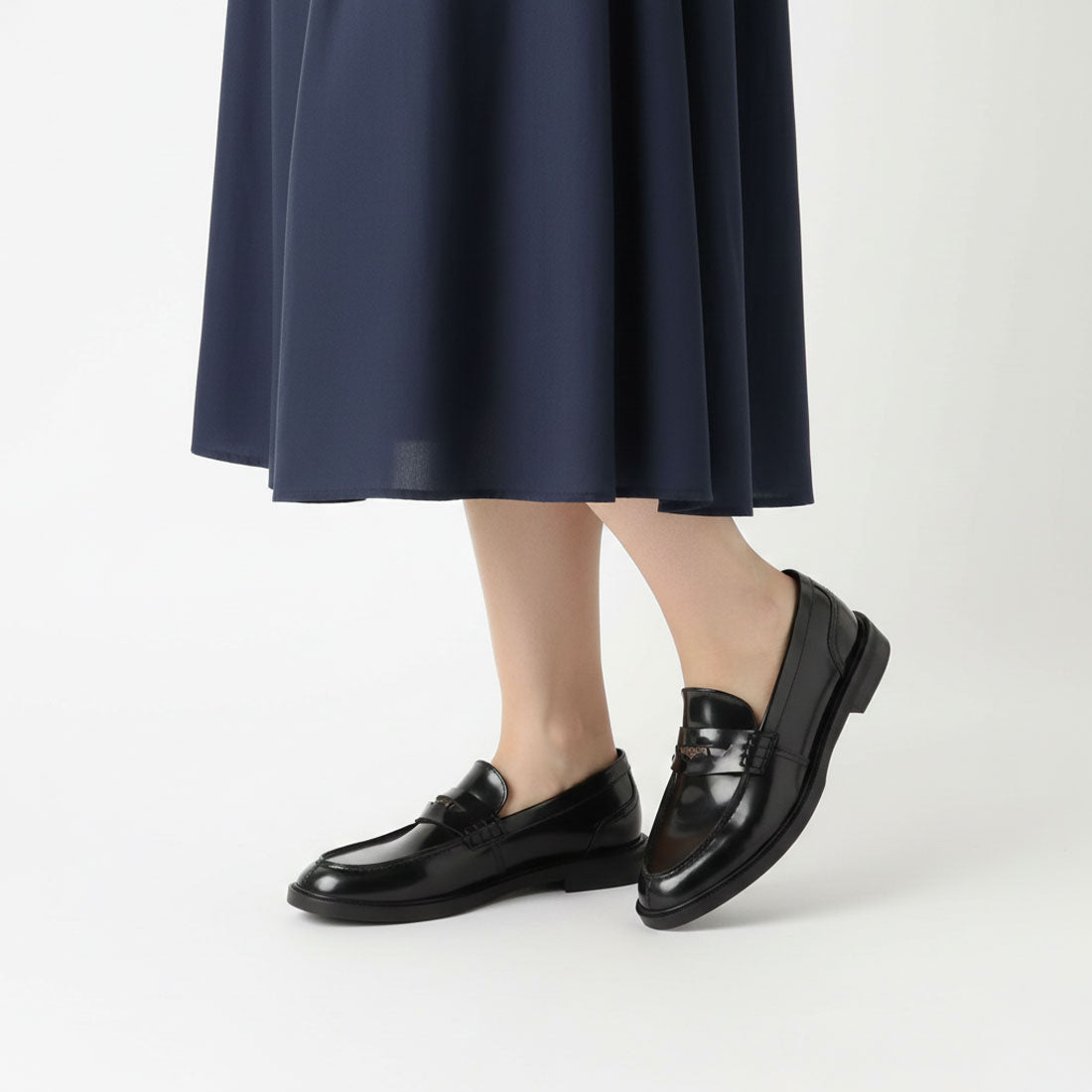 ファビオルスコーニ FABIO RUSCONI コインローファー （ブラック） ブラック