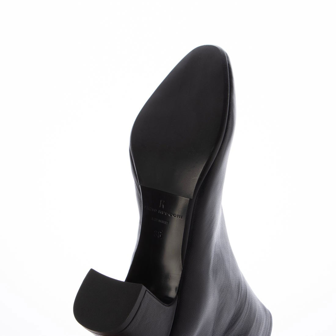 【訳あり新品】 ファビオルスコーニ FABIO RUSCONI ショートブーツ （ブラック） ブラック