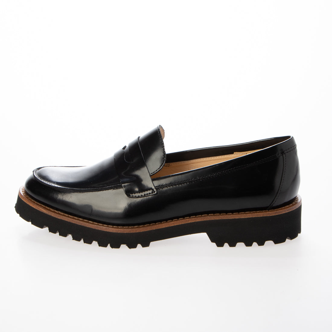 ファビオルスコーニ FABIO RUSCONI EVAタンクソールモカシューズ （ブラック） ブラック