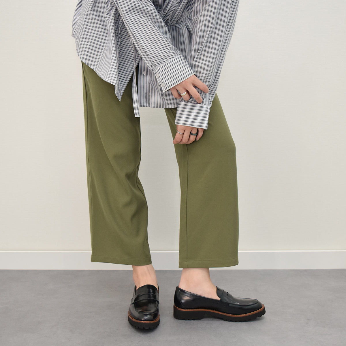 ファビオルスコーニ FABIO RUSCONI EVAタンクソールモカシューズ （ブラック） ブラック