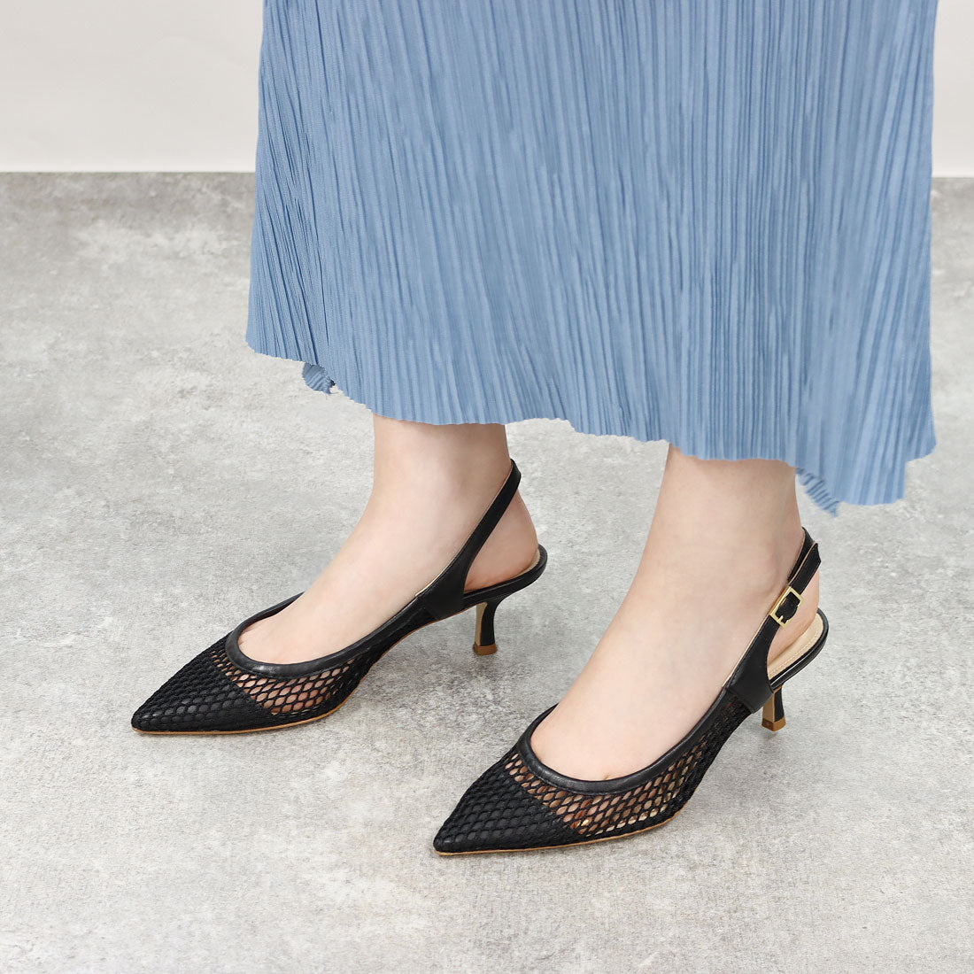 FABIO RUSCONI Back band net pumps