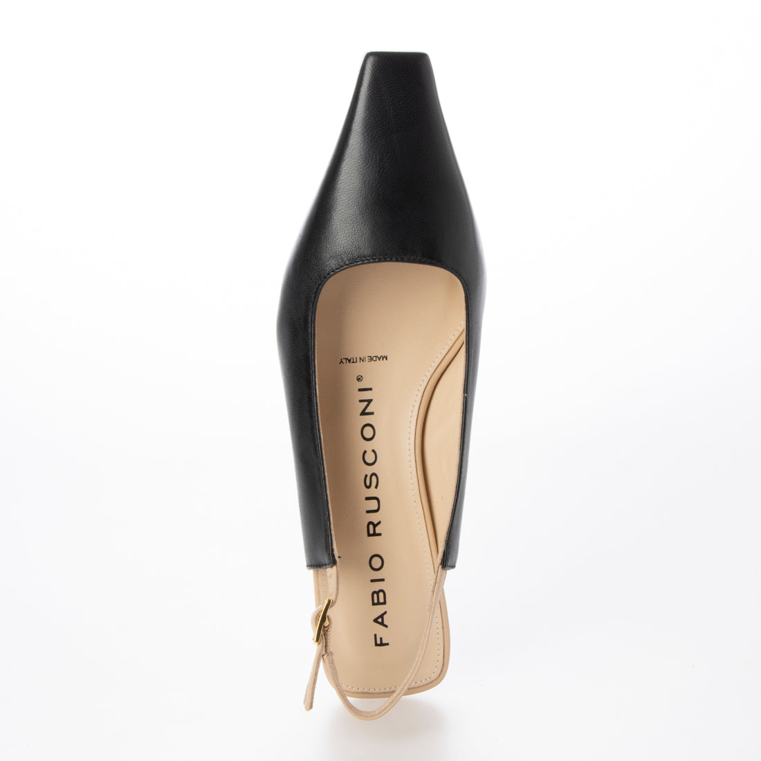 FABIO RUSCONI Square toe back band pumps