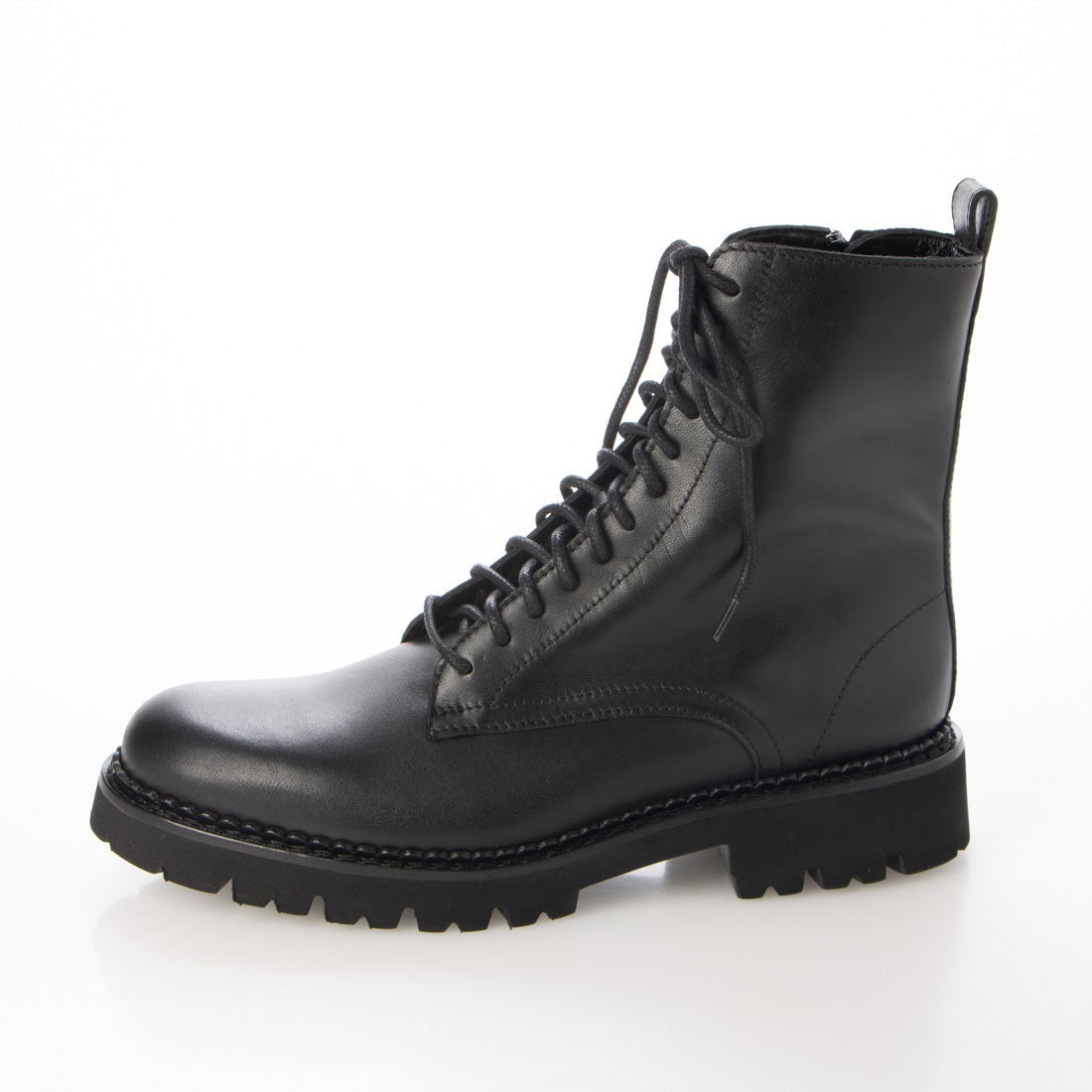 【訳あり新品】 ファビオルスコーニ FABIO RUSCONI レースアップブーツ （ブラック） ブラック