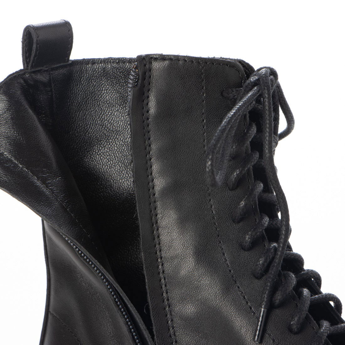 【訳あり新品】 ファビオルスコーニ FABIO RUSCONI レースアップブーツ （ブラック） ブラック