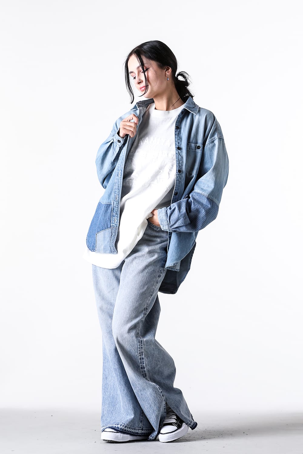 ファンダメンタル FDMTL WOMENS FIT FLARE DENIM LIGHT WASH （Indigo） Indigo