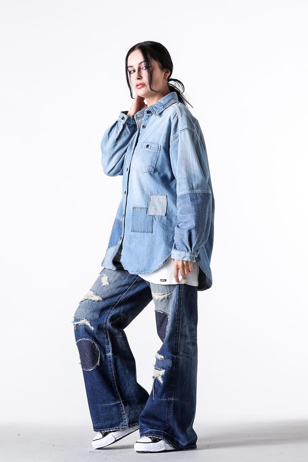 ファンダメンタル FDMTL WOMENS FIT DENIM SHIRT 3YR WASH （Indigo） Indigo