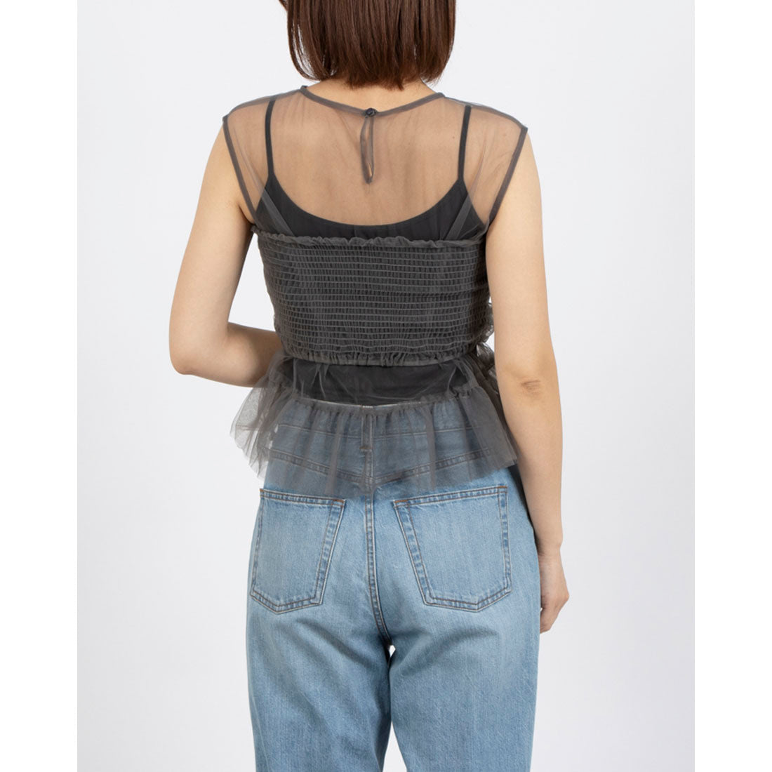 フェピュール feepur チュールビスチェ&ノースリトップス （GRY） GRY