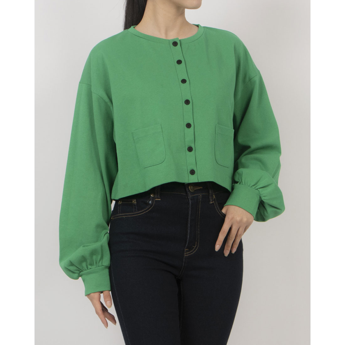 フェピュール feepur カットソーカーディガン （GRN） GRN