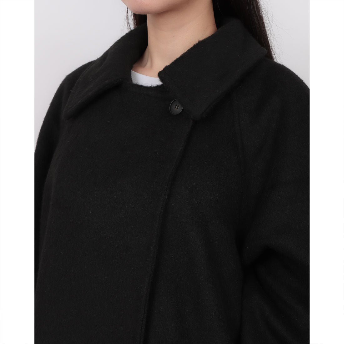 フェピュール feepur シャギー2WAYロングコート （BLK） BLK
