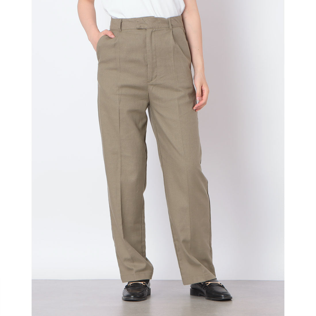 フェピュール feepur フルレングスパンツ （OLIVE） OLIVE