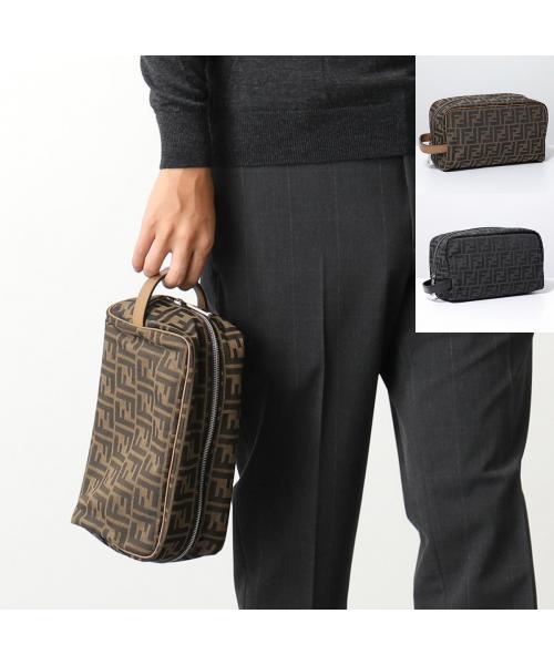 フェンディ FENDI FENDI  クラッチバッグ 7N0141 ALWK ポーチ FF柄 （F1IKJ/ASF/NR/ブラック） F1IKJ/ASF/NR/ブラック