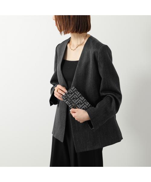 フェンディ FENDI FENDI チェーンウォレット CHAIN CONTINETAL 8M0365 AUT4 （F1UJ5/BLACK+DARK-BL） F1UJ5/BLACK+DARK-BL