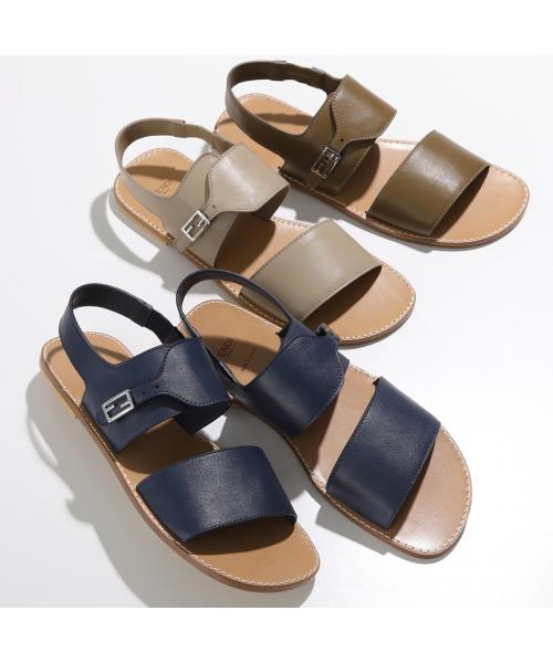 フェンディ FENDI FENDI KIDS サンダル JMR409 NA7 FFロゴ フラット （F0R9C/COSMO-ブルー） F0R9C/COSMO-ブルー