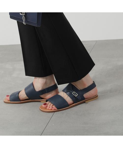 フェンディ FENDI FENDI KIDS サンダル JMR409 NA7 FFロゴ フラット （F0R9C/COSMO-ブルー） F0R9C/COSMO-ブルー