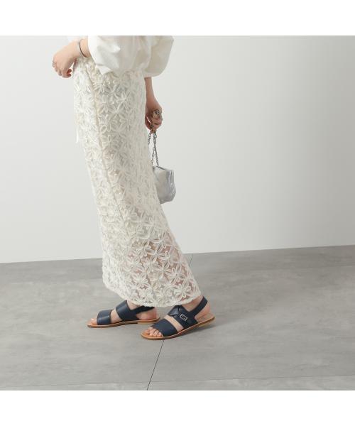 フェンディ FENDI FENDI KIDS サンダル JMR409 NA7 FFロゴ フラット （F0R9C/COSMO-ブルー） F0R9C/COSMO-ブルー