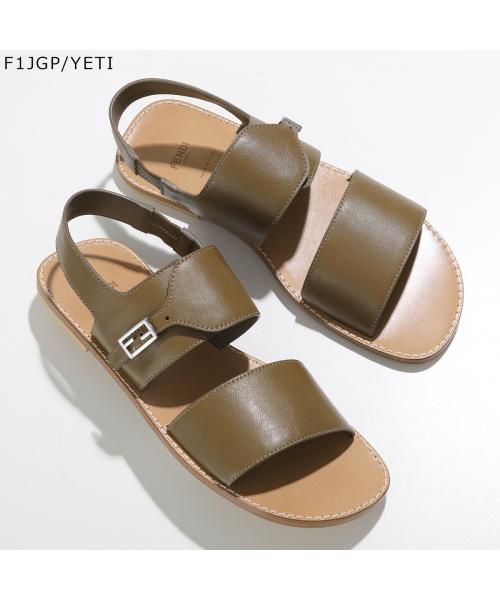 フェンディ FENDI FENDI KIDS サンダル JMR409 NA7 FFロゴ フラット （F0R9C/COSMO-ブルー） F0R9C/COSMO-ブルー