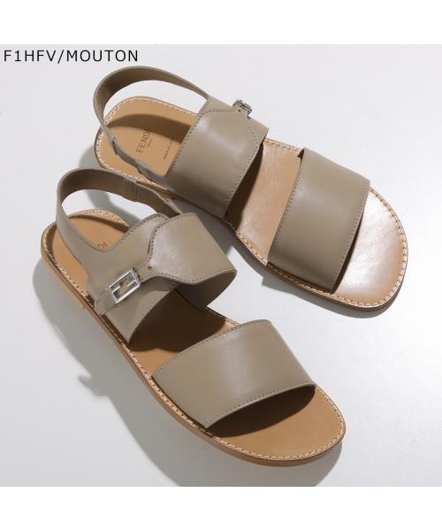 フェンディ FENDI FENDI KIDS サンダル JMR409 NA7 FFロゴ フラット （F0R9C/COSMO-ブルー） F0R9C/COSMO-ブルー