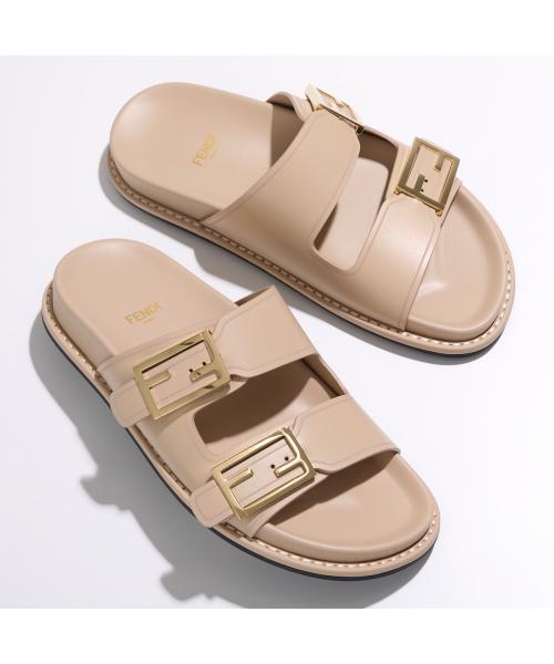 フェンディ FENDI FENDI スライドサンダル フィール 8X8326 NA7 （F1KCU/BUFF/ベージュ） F1KCU/BUFF/ベージュ