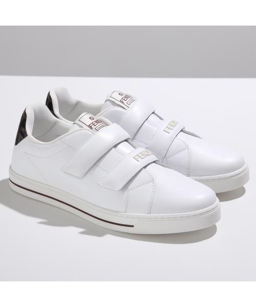 フェンディ FENDI FENDI KIDS スニーカー JMR500 AOTE ローカット （F15EU/BIANC+BIANC+TAB） F15EU/BIANC+BIANC+TAB