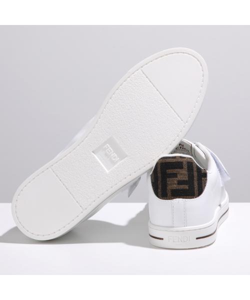 フェンディ FENDI FENDI KIDS スニーカー JMR500 AOTE ローカット （F15EU/BIANC+BIANC+TAB） F15EU/BIANC+BIANC+TAB