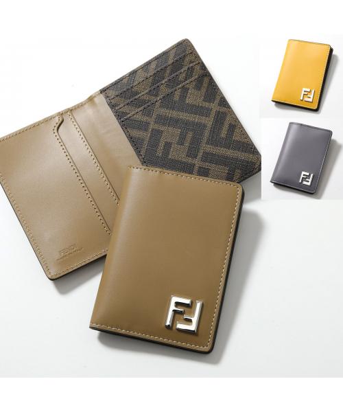 フェンディ FENDI FENDI カードケース 7M0349 AFF2  FFロゴ パスケース （F1M6E/SAND+TBMR） F1M6E/SAND+TBMR