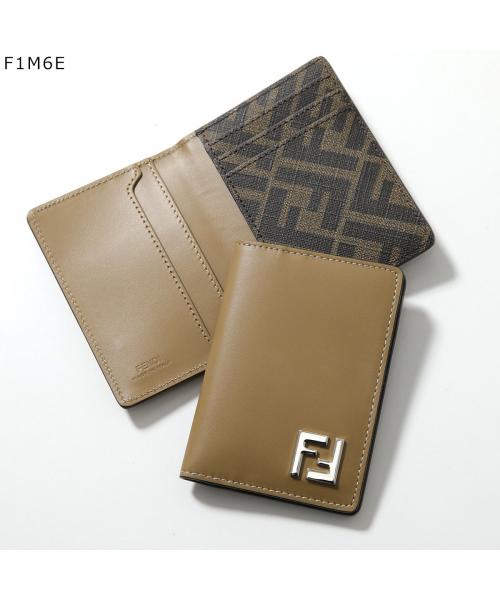 フェンディ FENDI FENDI カードケース 7M0349 AFF2  FFロゴ パスケース （F1M6E/SAND+TBMR） F1M6E/SAND+TBMR