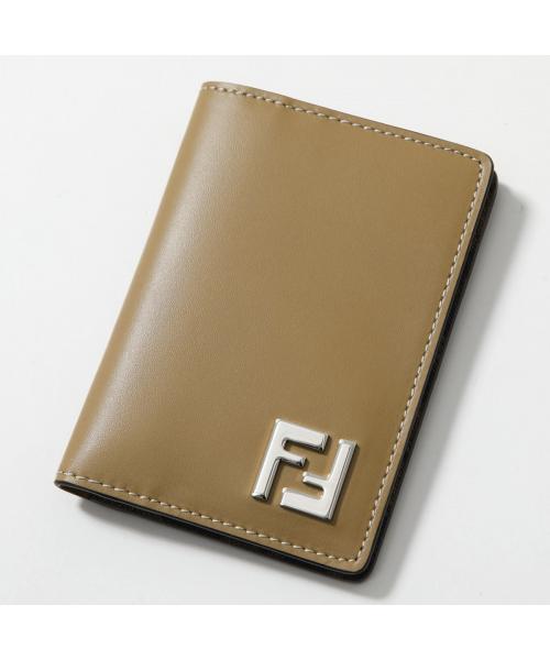 フェンディ FENDI FENDI カードケース 7M0349 AFF2  FFロゴ パスケース （F1M6E/SAND+TBMR） F1M6E/SAND+TBMR