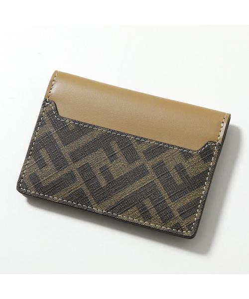 フェンディ FENDI FENDI カードケース 7M0349 AFF2  FFロゴ パスケース （F1M6E/SAND+TBMR） F1M6E/SAND+TBMR